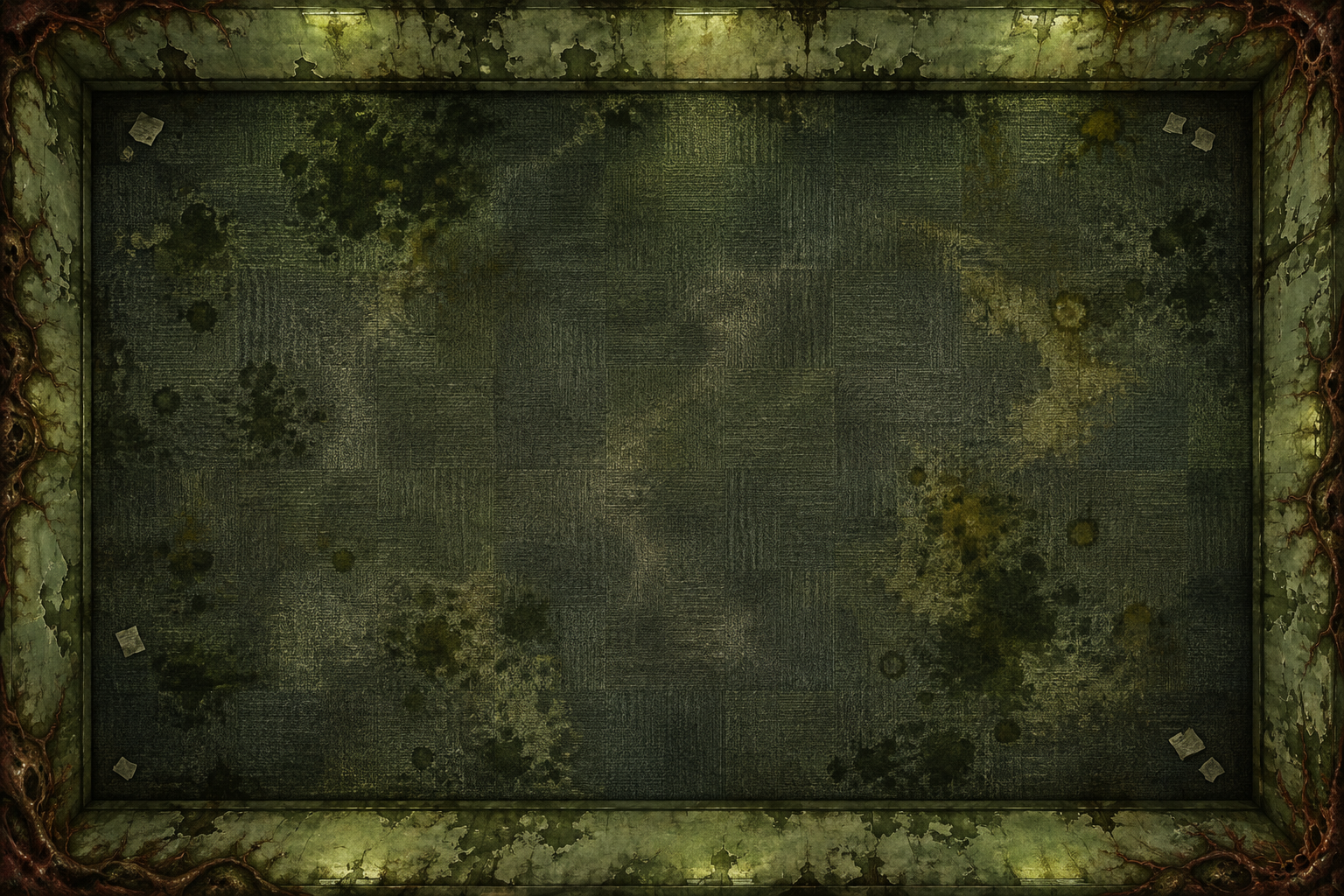 An ominously empty office dungeon